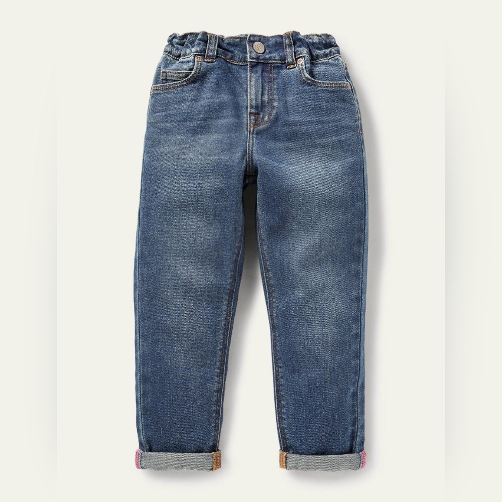 Mini Boden Girlfriend Jeans Size 8y Mid Vintage Denim NWT